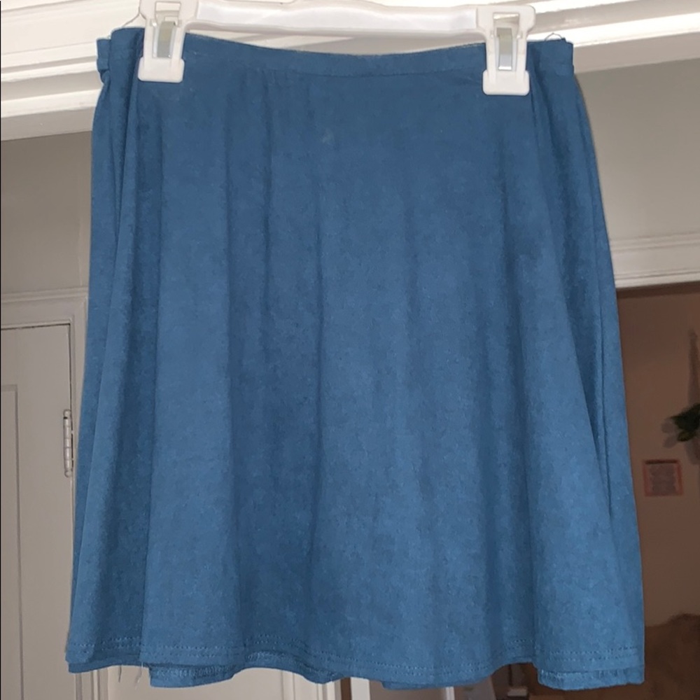 Navy swede skirt